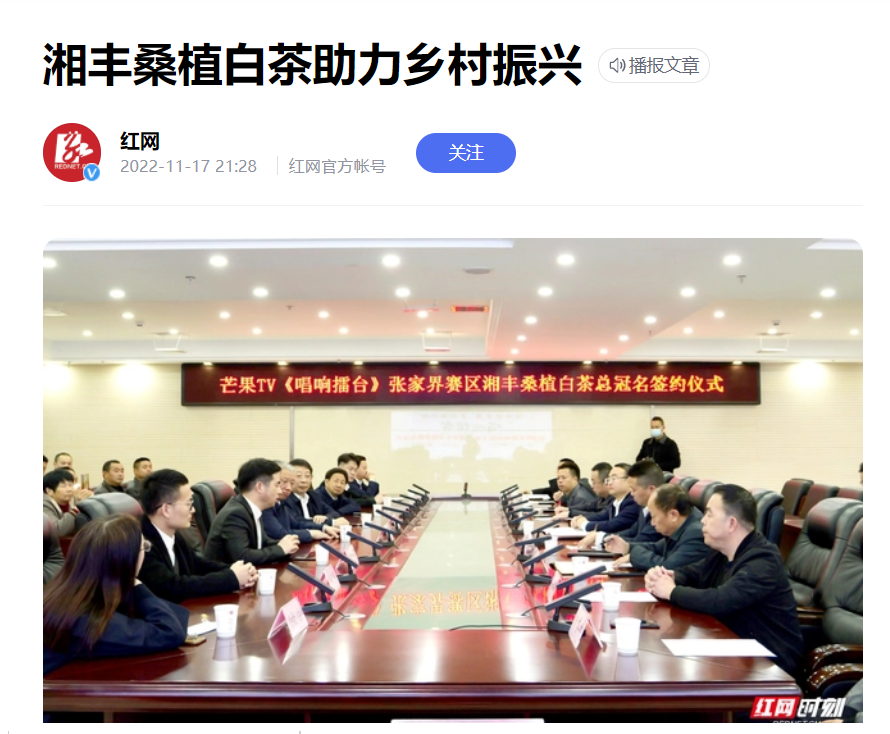 红网时刻新闻 | 乐动体育在线_乐动(中国)桑植白茶助力乡村振兴